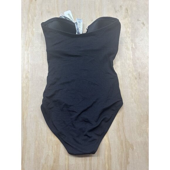 Tommy Bahama Island Cays V Neck Bandeau One Piece Sz 4 - Picture 4 of 6